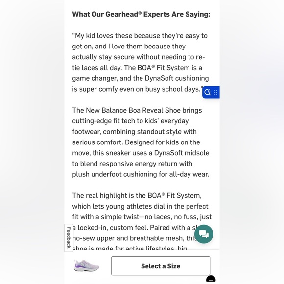 Kids New Balance DynaSoft Reveal v4 BOA - Picture 11 of 15